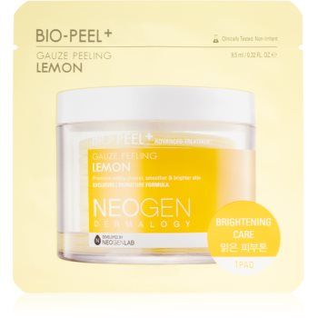 Neogen Dermalogy Bio-Peel+ Gauze Peeling Lemon discuri pentru indepartarea impuritatilor pentru strălucirea și netezirea pielii