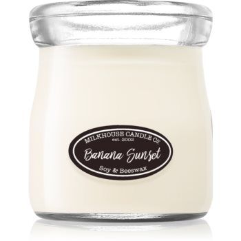 Milkhouse Candle Co. Creamery Banana Sunset lumânare parfumată Cream Jar