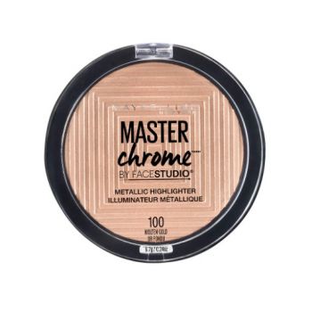 Pudra iluminatoare Maybelline Master Chrome, Nuanta 100 Molten Gold Pudra iluminatoare Maybelline Master Chrome, Nuanta 100 Molten Gold
