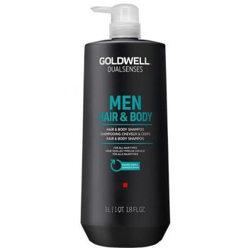 Sampon Barbati pentru Par si Corp - Goldwell Dual Senses Men Hair & Body Shampoo, 1000 ml