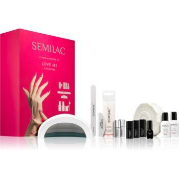 Semilac UV Hybrid Love Me set pentru manichiură perfectă de firma original