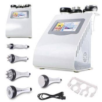 Aparat Cosmetic 5in1 Cavitatie in vid, Tripolar, Multipolar RF Slabire in greutate, Indepartare celulita, Slabire Rapida, Radiofrecventa Profesional Salon, 61 TotulPerfect