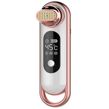 Aparat Cosmetic Controlul inteligent al temperaturii LCD Mini RF Radio Frecventa, Incalzirea pielii, Indepartarea Ridurilor, Tonificere Faciala Rejuvenation Beauty Pink 1601