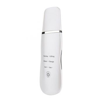 Aparat Cosmetic Skin Scrubber, Peeling Exfoliator Facial, Multi-Functional Face Lifting Beauty Machine, White, 028 TotulPerfect de firma originala