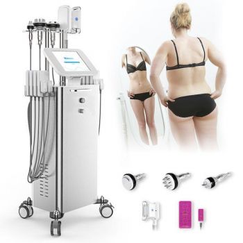 Aparat Profesional 5in1 TotulPerfect Criolipoliza, Lipolaser - Liposuctie Virtuala 5020F, Indepartare celulita, Cavitatie2.0 Radiofrecventa Lifting Salon, Alb ICEPro de firma originala