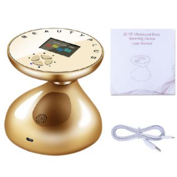 Aparat Slabit cu Ultrasunete Shake Body Slimming Massager, Terapie RF, subtire LED portabil, Cavitatie eliminare a grasimii, Foton Gold