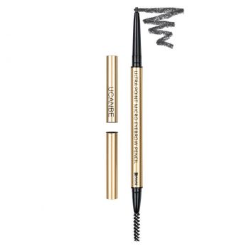 Creion sprancene retractabil Ucanbe Ultra Point Micro Eyebrow Pencil, Nuanta Soft Black