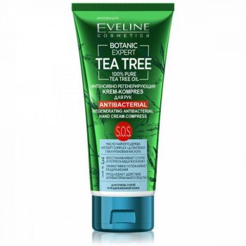 Crema maini regeneranta si antibacteriana, Eveline Cosmetics, Botanic Expert Tea Tree, 100 ml