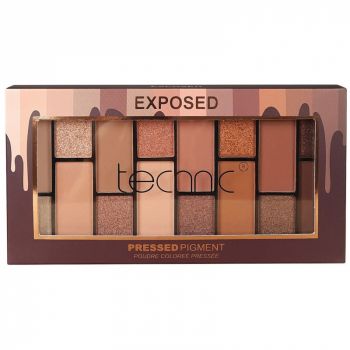 Paleta Profesionala de Farduri Technic Pressed Pigment Palette, EXPOSED, 16 Culori Nude