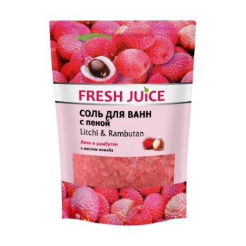 Sare de Baie Spumanta cu Litchi si Rambutani Fresh Juice, 500 g