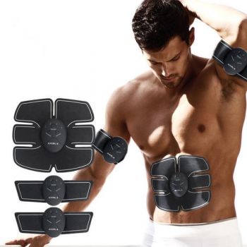 Aparat EMS Masaj Totulperfect, Tonifiere Abs Corp, Electrostimulare musculara, Indepartare celulita, Slabire, Trainer Liftig Negru Power Incarcare USB de firma originala