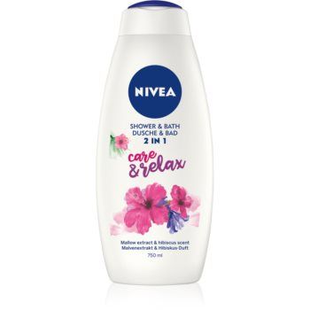 Nivea Care & Relax 2 in 1 spuma de baie si gel de dus