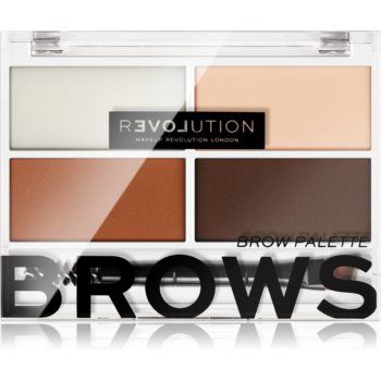 Revolution Relove Colour Cult paleta pentru machiaj sprancene