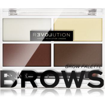 Revolution Relove Colour Cult paleta pentru machiaj sprancene