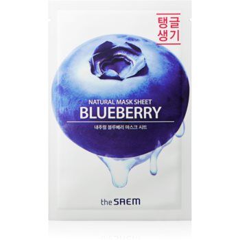 The Saem Natural Mask Sheet Blueberry masca de celule cu efect revitalizant ieftina