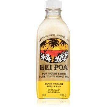 Hei Poa Pure Tahiti Monoï Oil Vanilla ulei multifunctional pentru corp si par Hei Poa Pure Tahiti Monoï Oil Vanilla ulei multifunctional pentru corp si par