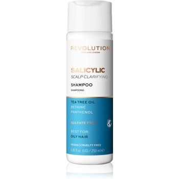 Revolution Haircare Skinification Salicylic sampon pentru curatare pentru par si scalp gras