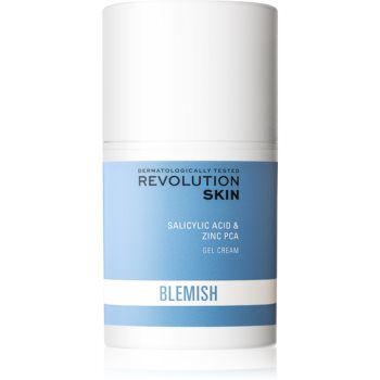 Revolution Skincare Blemish Salicylic Acid & Zinc PCA crema gel pentru hidratare. pentru ten gras si problematic