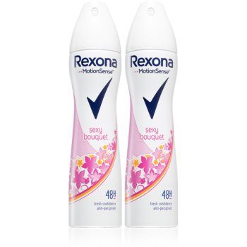 Rexona Sexy Bouquet Antiperspirant spray anti-perspirant 2 x 150 ml(ambalaj economic) ieftin