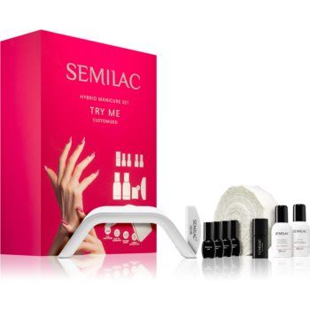 Semilac UV Hybrid Try Me set pentru manichiură perfectă