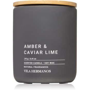 Vila Hermanos Concrete Amber & Caviar Lime lumânare parfumată ieftin