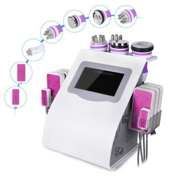 Aparat Profesional Lipolaser-Liposuctie Virtuala, Vacuum Cavitatie 2.0, Multipolar RF, Ten si Ochi, Slabire in greutate, Indepartare celulita, Radiofrecventa Lifting Salon 6MAX de firma originala