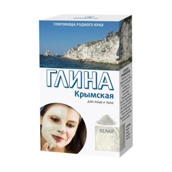Argila Cosmetica Alba de Crimeea cu Efect Purificator Fitocosmetic, 100g
