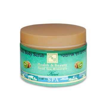 Exfoliant aromatic pentru Corp, Health and Beauty Dead Sea, fara parabeni, Kiwi, 450 gr ieftina