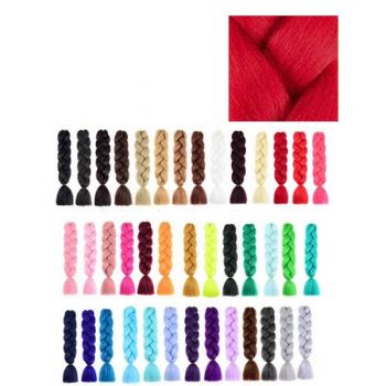 Extensii Colorate pentru Impletituri Rosu Lucy Style 2000, 1 buc