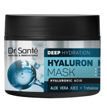 Masca Hidratare Profunda si Stralucire cu Acid Hialuronic Dr. Sante, 300 ml
