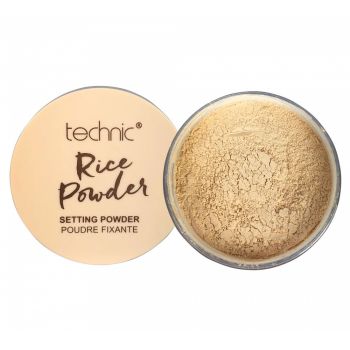 Pudra fixare machiaj cu extract din orez, rol matifiere, anti-sebum, Technic Rice Setting Powder, 14 g