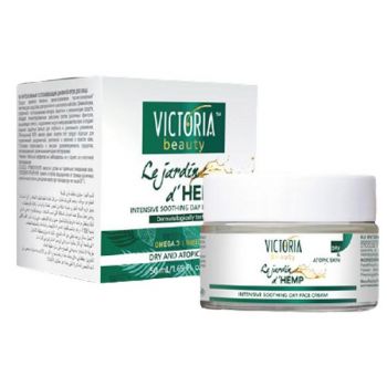 Crema de Fata Intens Calmanta pentru Zi Le Jardin d'Hemp Victoria Beauty Camco, 50 ml Crema de Fata Intens Calmanta pentru Zi Le Jardin d'Hemp Victoria Beauty Camco, 50 ml