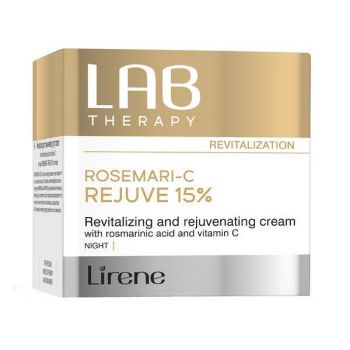 Crema de noapte LAB Therapy revitalizanta si regeneratoare cu acid rosmarinic si vitamina C pentru intinerire, 50ml