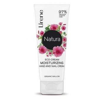 Crema ECO hidratanta pentru maini si unghii LIRENE NATURA, cu extract organic de nalba, 75 ml Crema ECO hidratanta pentru maini si unghii LIRENE NATURA, cu extract organic de nalba, 75 ml