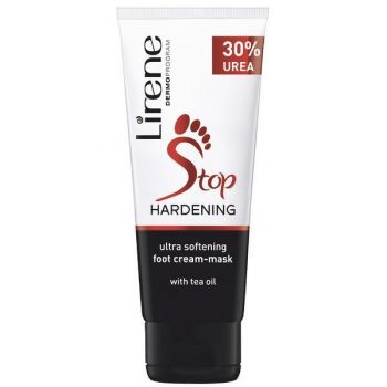 Crema-masca Lirene Stop-Cheratoza, pentru picioare, cu 30% Uree pentru efect ultranetezitor, 75ml Crema-masca Lirene Stop-Cheratoza, pentru picioare, cu 30% Uree pentru efect ultranetezitor, 75ml