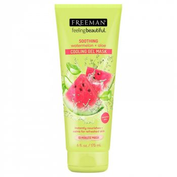 Masca exfolianta racoritoare cu Pepene si Aloe FREEMAN Gel Mask pentru tenul sensibil, efect calmant, 175 ml