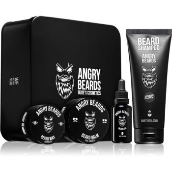 Angry Beards Saloon Set set pentru barbă ieftina