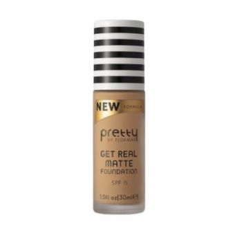 Fond de ten Pretty by Flormar Get Real Matte 07 Golden Neutral , 30 ml ieftin