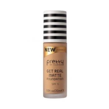 Fond de ten Pretty by Flormar Get Real Matte 08 Medium Beige , 30 ml ieftin