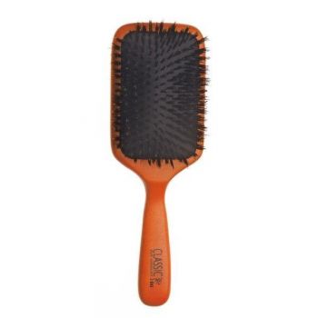 Perie pneumatica lata cu par natural pentru extensii din par 100 % natural de mistret 642 - Sinelco Perie pneumatica lata cu par natural pentru extensii din par 100 % natural de mistret 642 - Sinelco