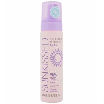 Spuma Autobronzanta Profesionala SUNKISSED Self-tan, DARK, 95% Ingrediente Naturale, 200 ml de firma original