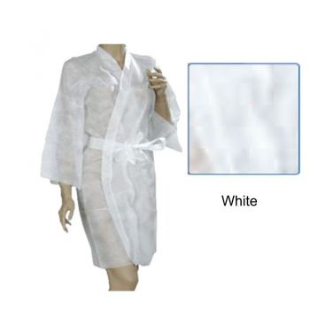 Camasa tip Kimono Alba - Prima Nonwoven White Kimono ieftin