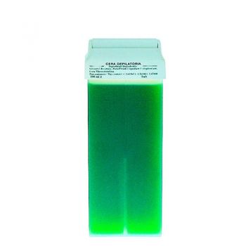 Cartus Ceara Epilat Unica Folosinta Azulena - Prima Liposoluble Classic Wax Green With Applicator 100 gr ieftina