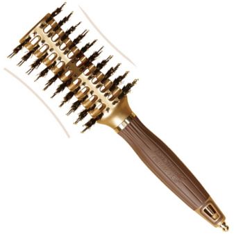 Perie Curbata Termica Medie - Olivia Garden NanoThermic Contour Vent Hairbrush Medium NT - CVM la reducere