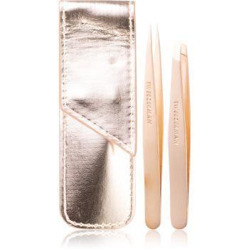 Tweezerman Professional Seturi pentru voiaj pentru sprâncene culoare Rose Gold