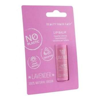 Balsam de Buze Zero Plastic Lavanda Lip Balm Lavender Beauty Made Easy, 6 g