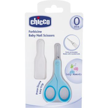 Chicco Baby Moments foarfece cu vârf rotunjit pentru copii ieftin