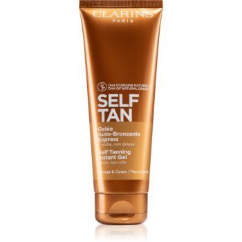 Clarins Self Tan Instant Gel gel autobronzant corp si fata de firma original