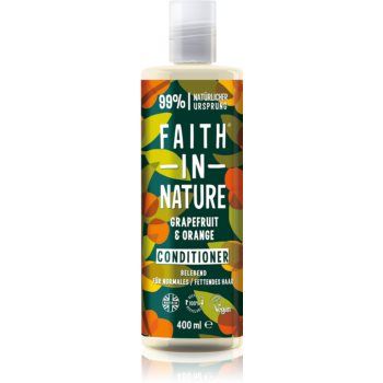 Faith In Nature Grapefruit & Orange balsam natural pentru par normal spre uscat de firma original