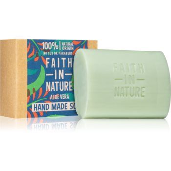Faith In Nature Hand Made Soap Aloe Vera Sapun natural cu aloe vera de firma original